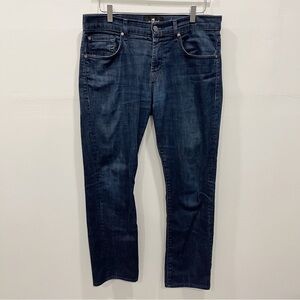 7 For All Mankind Luxe Performance The Straight Jeans Size 33